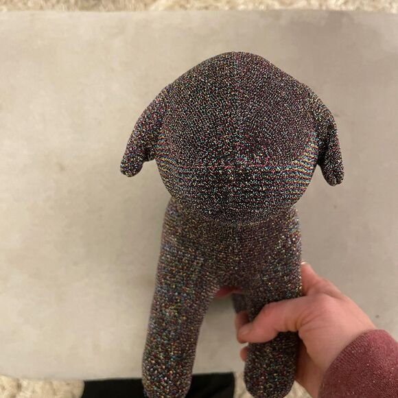 Victoria’s Secret PINK 10” Sparkly Metallic Stuffed Collectible Dog Ltd Ed - Picture 5 of 5